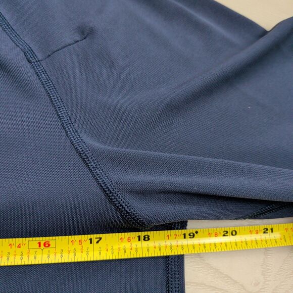 Rhone Polo Mens S Delta Pique Golf Navy Blue Commute Long Sleeve Performance - Picture 7 of 11